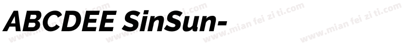 ABCDEE SinSun字体转换